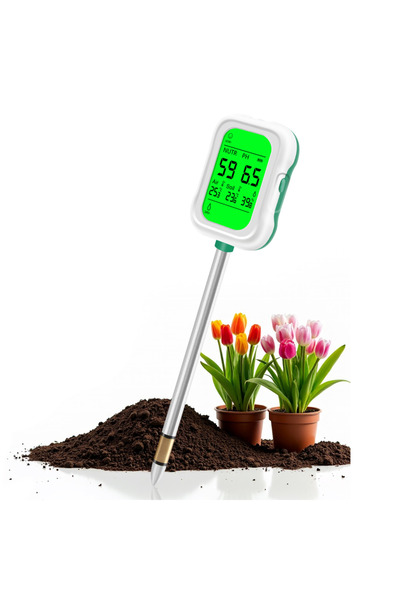 MILORI Tester Sol 7 in 1 MILORI, Masurare pH, Fertilitate, Umiditate, Tempera...