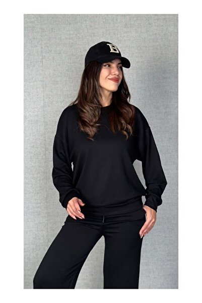 byasafkids المرأة طويلة الأكمام طاقم الرقبة فسكوزي اثنين من الغزل بلوزة وبنطل...