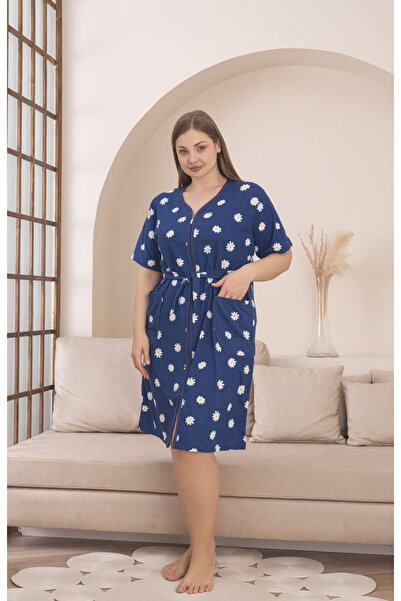 embody Lady's House Hood with Zip and Drawstring, Blue Model, Short Sleeve 8030