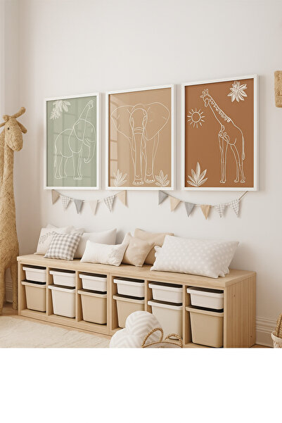 NT Handmade Set de pictură murală din MDF cu imprimare UV, cu model abstract ...