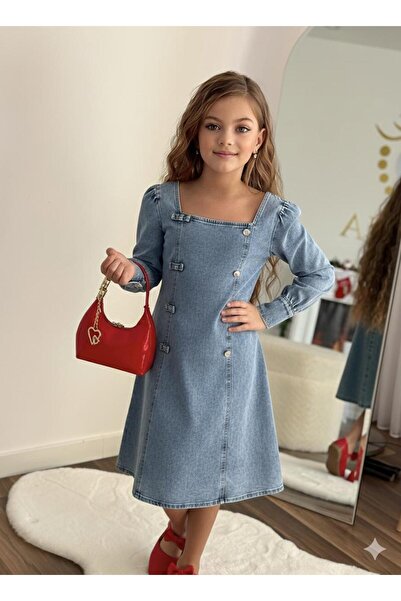 bayona.kids Kız Çocuk Denim Elbise – Şık ve Günlük Kullanıma Uygun