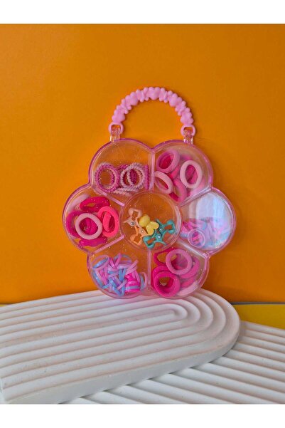 Lider MAGNESİA Girl's Colorful Elastic Band and Snap Buckle Set with Transpar...