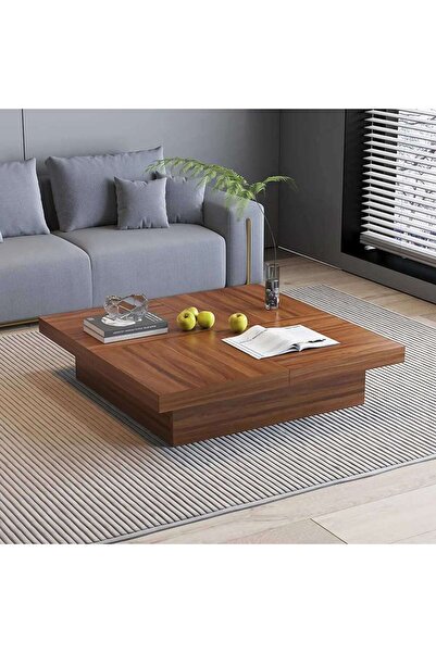 Generic A luxurious wooden center table with a modern design.