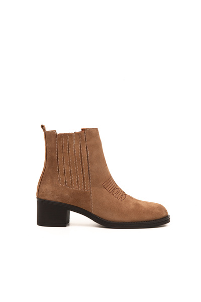VENZA Genuine Leather Suede Taban Women's Boots Vi̇alli̇ Series