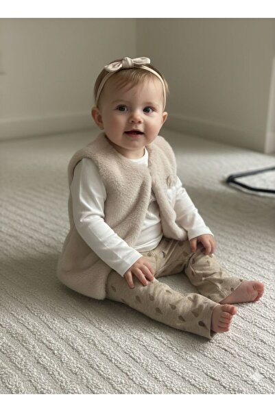 Butik Peluş Yelekli Takım