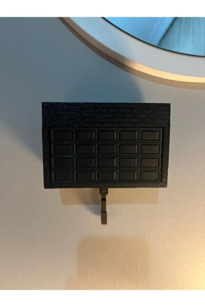 ELIVORA Otomatik Kapılı Garaj Hediye Anahtarlık - Model Araba Standı - Siyah