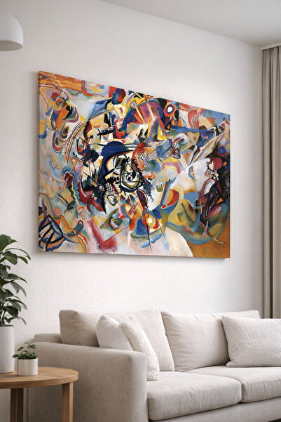 Mushen Studio Compoziția VII de Wassily Kandinsky, Tablou abstract pe pânză, ...