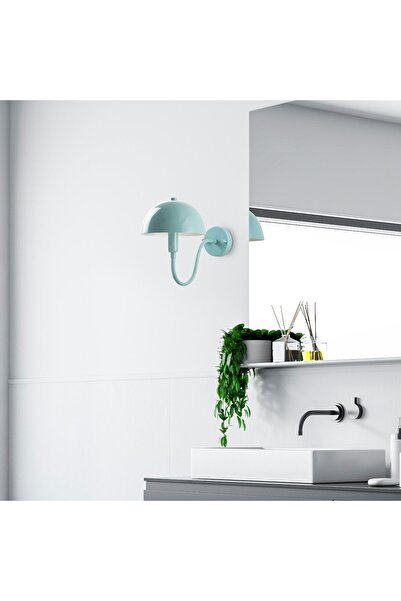 AmberLED إضاءة حديثة بهيكل معدني باللون الفيروزي، متوافقة مع E14 لغرفة المعيش...