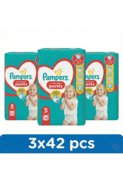 Pampers Set de 3 bucăți scutece-chilot nr. 5 12-17 kg 42 bucăți