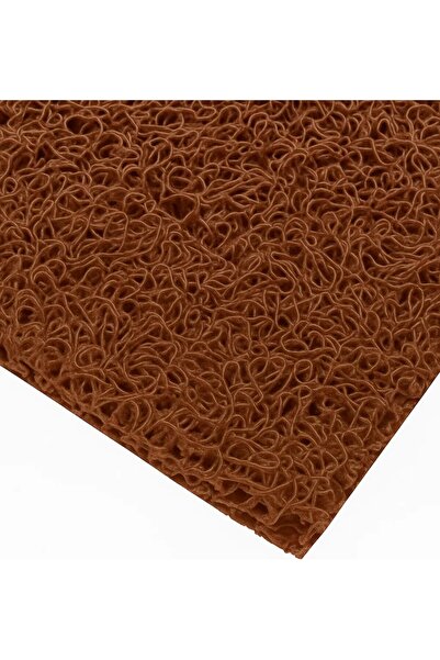 ABK PLASTİK Abkplastik Kıvırcık Kahverengi Paspas 100 cm Kaymaz Yolluk Kaydır...