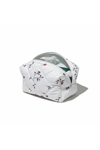 Bestway ve Diğeri Quilted Floral Makeup and Handbag - Multi-Purpose Organizer