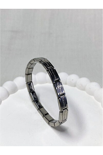 stainless steell Nomi Ayarlanabilen Unisex 316L Paslanmaz Çelik İtalyan Bileklik