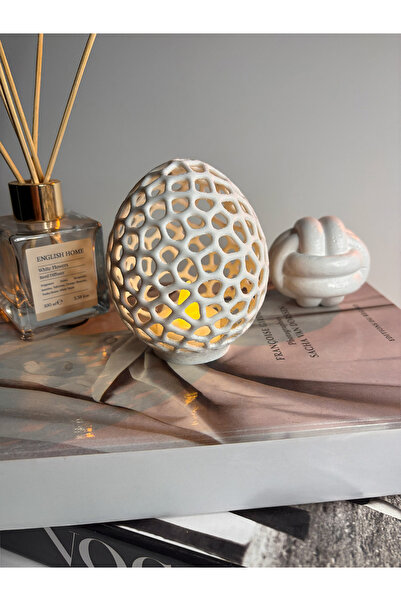 Gragold3Design Geometrik File Form Dekoratif Obje | LED Mum Hediyeli | Mat Me...