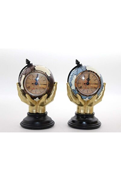 Genel Markalar Polyester Saatli Dünya Küre Biblo