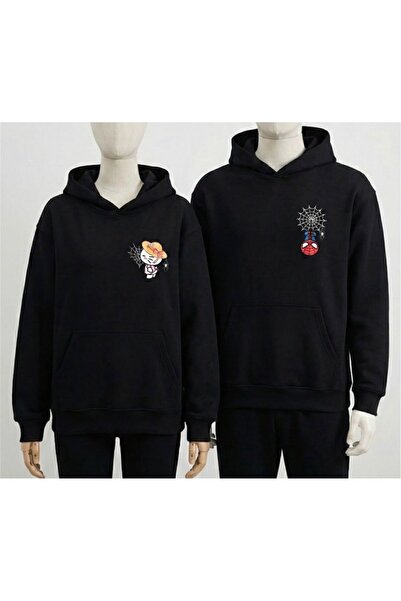 LELVANİ HELLO KİTTY SWEATSHIRT CU GLUGĂ CU MODEL, COMBINARE DUBLĂ