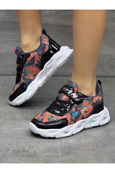 Lento Işıklı Dijital simli baskılı Çocuk Ayakkabı