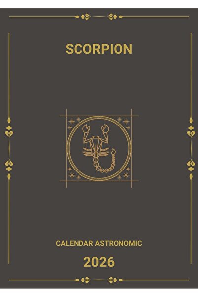 PRİNT Calendar 2026 Astrologic Scorpion