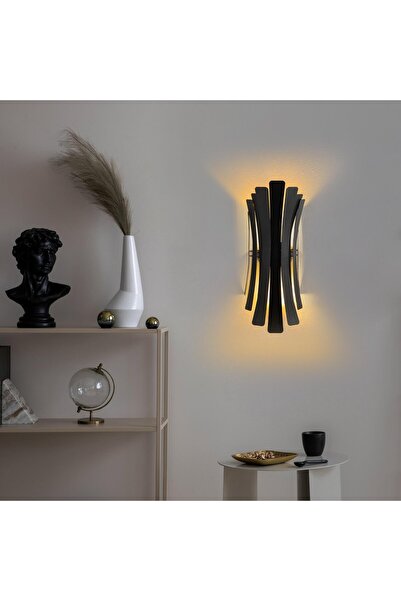 AmberLED Stylish Metal Head Black Lighting Compatible with E14 for Living Roo...