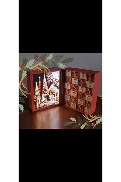 3D Advent celender kutusu (anahtarlık hediyeli)