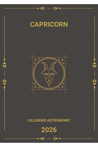 PRİNT Calendar 2026 Astrologic Capricorn