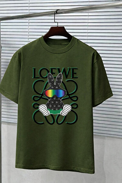 CLASSY.MODA Unisex Crew Neck Front Printed Oversized Streetwear T-Shirt