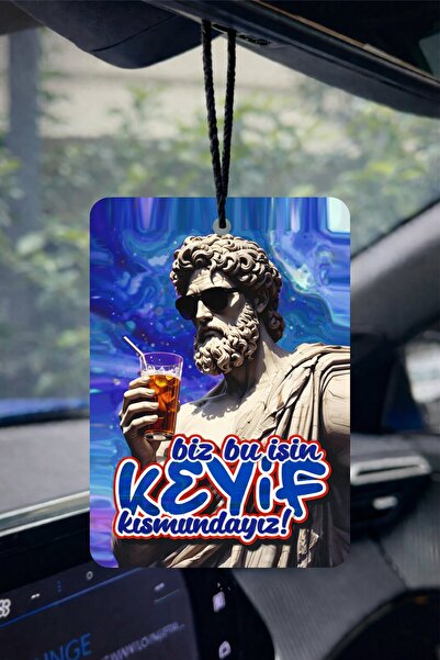 PROMOSYONİK Biz Bu İşin Keyif Kısmındayız Tasarımlı Dekoratif Araba Oto Kalıc...