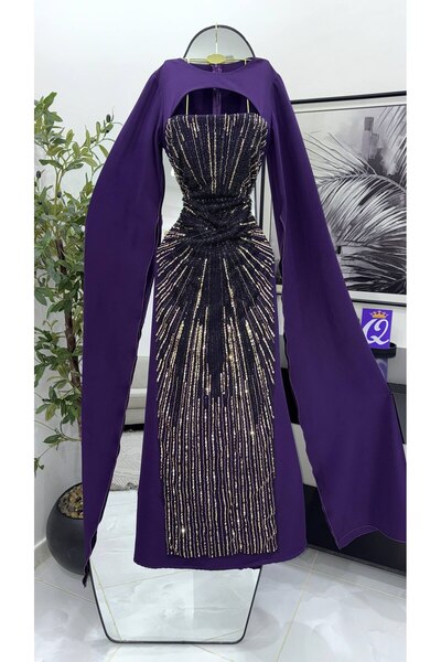Special-DIARA "Royal Lilac" evening dress