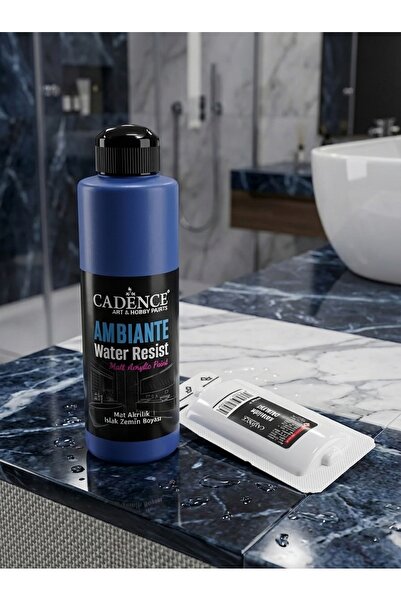 Cadence Ambiante Fayans Tezgah Boyası AW-09 Gece Mavi 250 ml Islak Zemin Suya...
