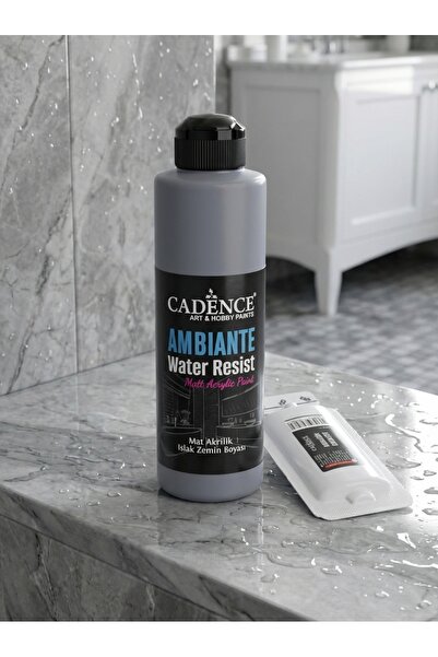 Cadence Ambiante Fayans Tezgah Boyası AW-21 Koyu Gri 250 ml Islak Zemin Suya ...