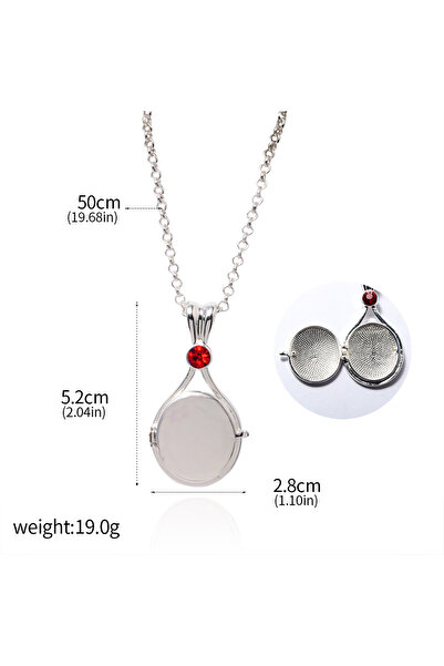 Miniso 2 H2O Red Sand Mark Necklace Mermaid Shell Magnetic Closable Women's P...