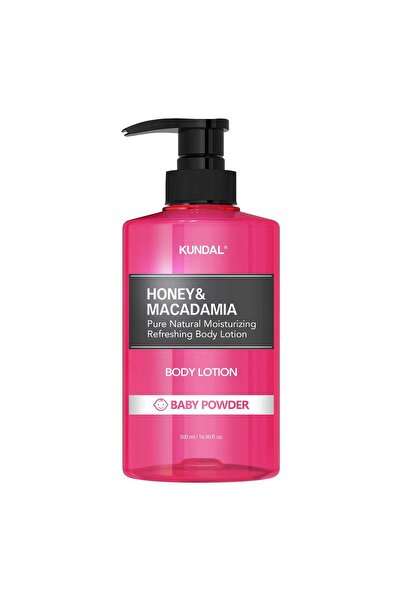 Kundal لوشن للجسم للأطفال برائحة بودرة العسل والمكاديميا