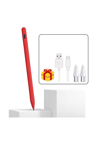 Choice قلم لمس عالمي أحمر اللون لأجهزة أندرويد وآيفون، قلم لمس سعوي لشاشات آي...