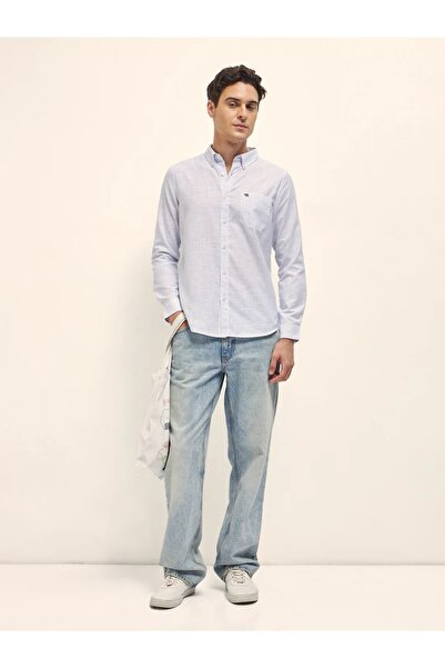 The Bear House Men's long Sleeve Shirt, breathable, soft comfort Fabric