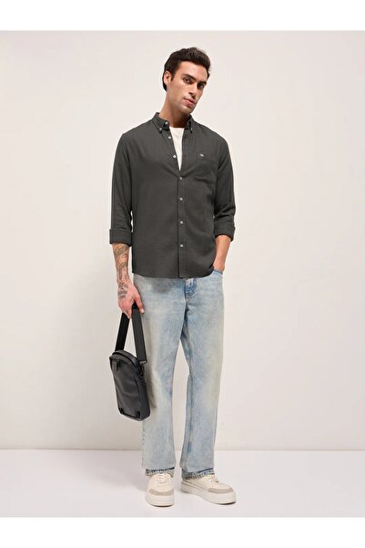 The Bear House Men's long Sleeve Shirt, breathable, soft comfort Fabric