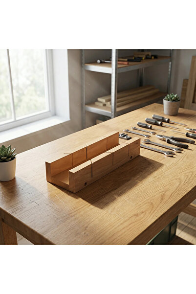 Altınkayaticaret AHŞAP GÖNYE KUTUSU AÇILI KESİM İÇİN KUTU 300 MM