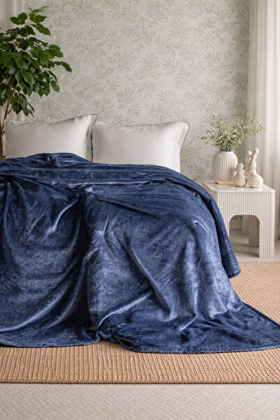 BED LİNE Moon Wellsoft Battaniye 200x220 Lacivert