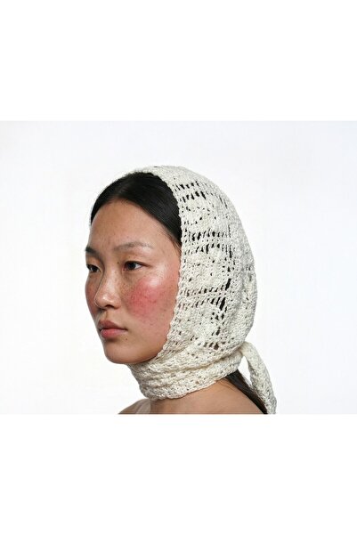 Edges Archive El Örmesi Bağlamalı Dantel Başlık-Balaklava