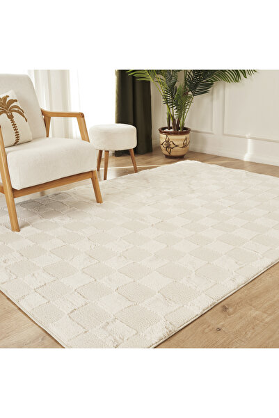 Kaşmir Halı 7/24 Plushy Todra Krem 80x150 cm