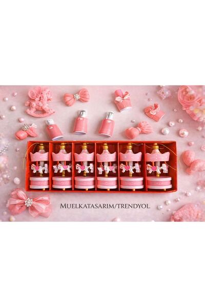 Muelka Tasarım Hediyelik Ahşap 12 Li Atlı Karınca