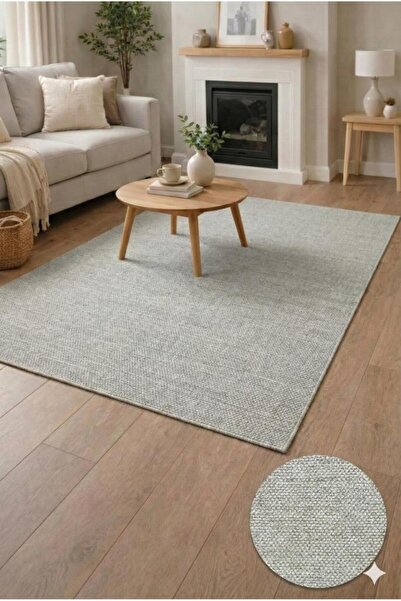 Miabella Home Jüt Hasır Halı Kaymaz Jüt Halı Yıkanabilir Jüt Kilim Salon Antr...