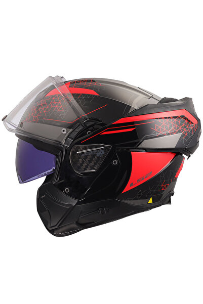 LS2 Advant 2 Astral Kırmızı Çene Açılır Motosiklet Kaskı