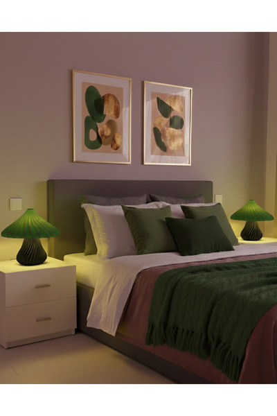 Sincara Home Mantar Abajur / Siyah Gövde🍄9 RENK