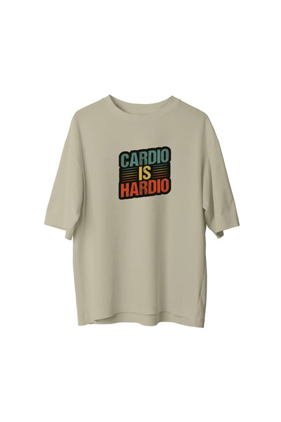 CANDLEMASTORE Cardio Is Hardio - Oversized T-Shirt