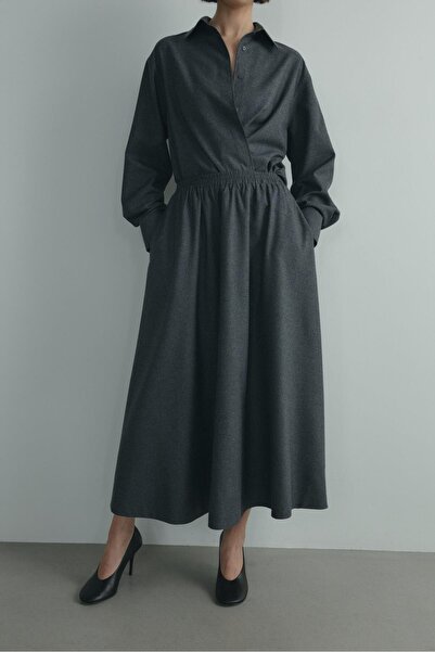 Suud Collection تنورة كاميلا كلوش المدخنة