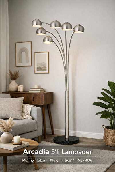 VİSENTE HOME 5 başlıklı metal lambader