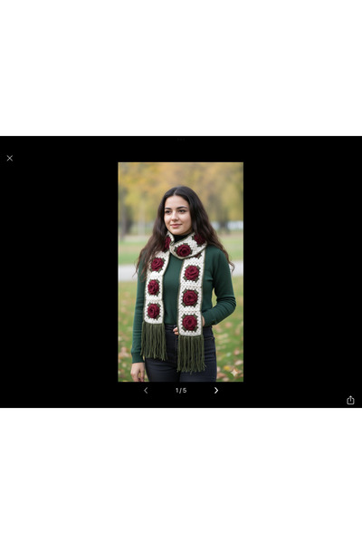 diğerr1 Mănuși cu trandafiri, eșarfă de tendință, set de mănuși