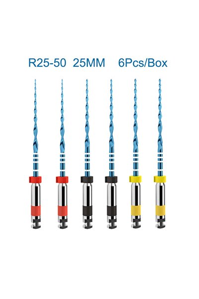 Choice1 مجموعة متنوعة من 6 قطع من مبارد أورثدنت الزرقاء الترددية لعلاج جذور ا...