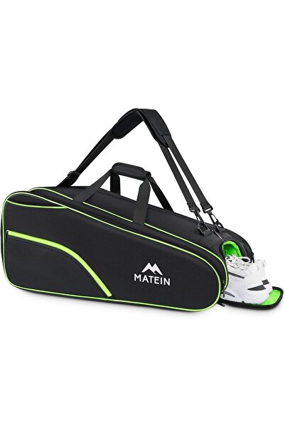 MATEIN حقيبة تنس تتسع لـ 6 مضارب، كبيرة جدًا، قابلة للتحويل، لحفظ المضارب مع ...