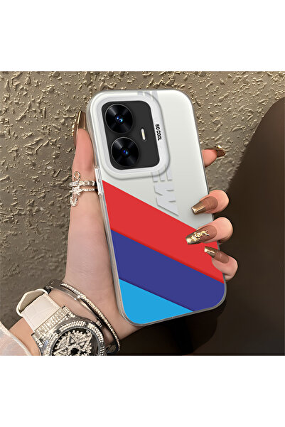 Hontinga حافظة ريلمي سي 55 متوافقة مع سيارات بي إم دبليو ذات الحواف السيليكون...