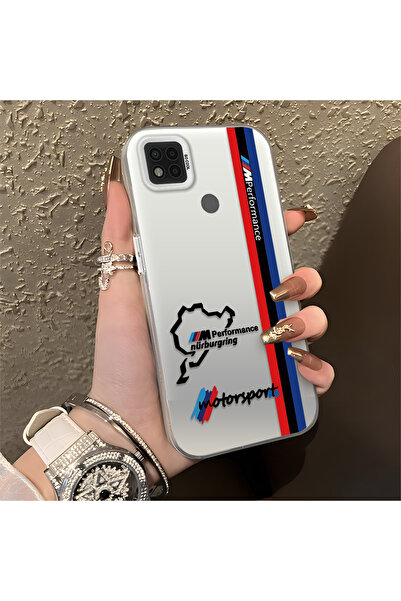 Hontinga حافظة هاتف Xiaomi Poco C31 متوافقة مع نمط BMW من السيليكون ذو الحافة...